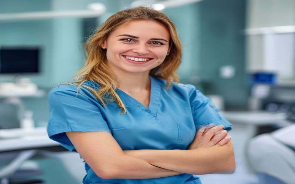 Friendly dental professional ready to help patients